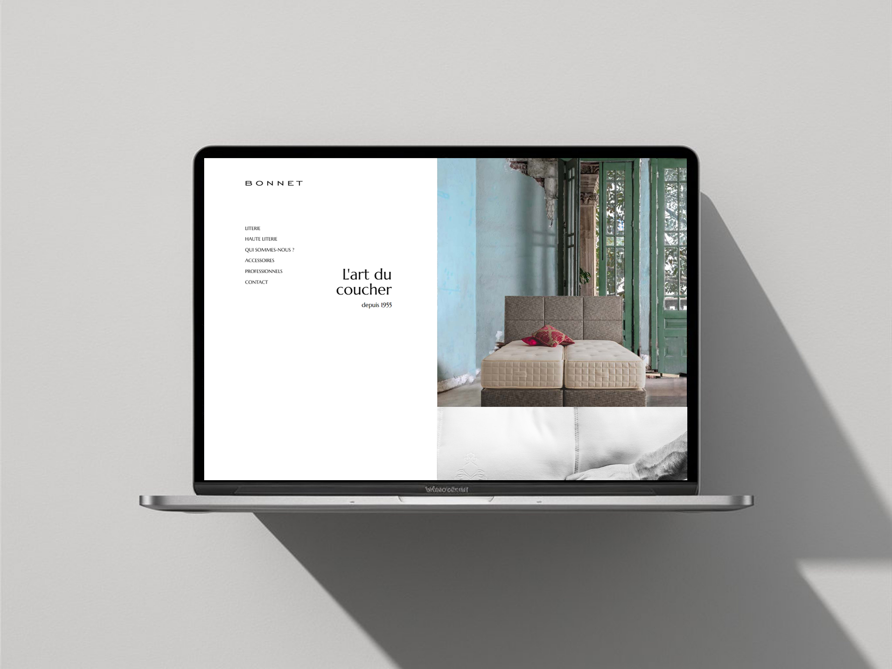 Site web Literie Bonnet